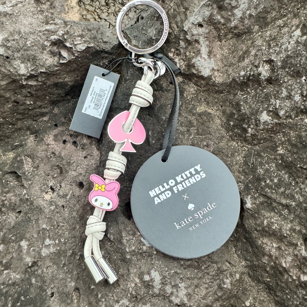 Hello Kitty & Friends x Kate Spade Bag Charm Keychain NWT
